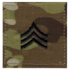 Patch, USA Rank, OCP with Velcro, E5/SGT (2 Pack)