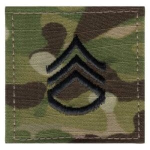 Patch, USA Rank, OCP with Velcro, E6/SSG (2 Pack)