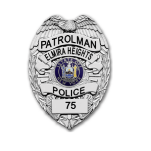 Badge, SB1901A, Block Font, Soft Enamel, Black Letters