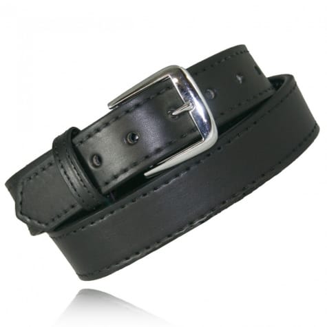 Belt, 6582L, LINED OFF DUTY BELT / Black /Nickel Buckle