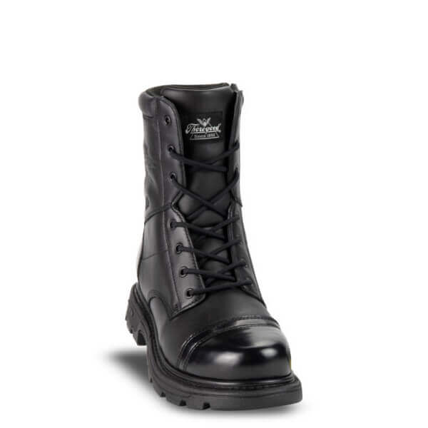 Boots, 8" Jump, by Thorogood, Side Zip, Color: Black