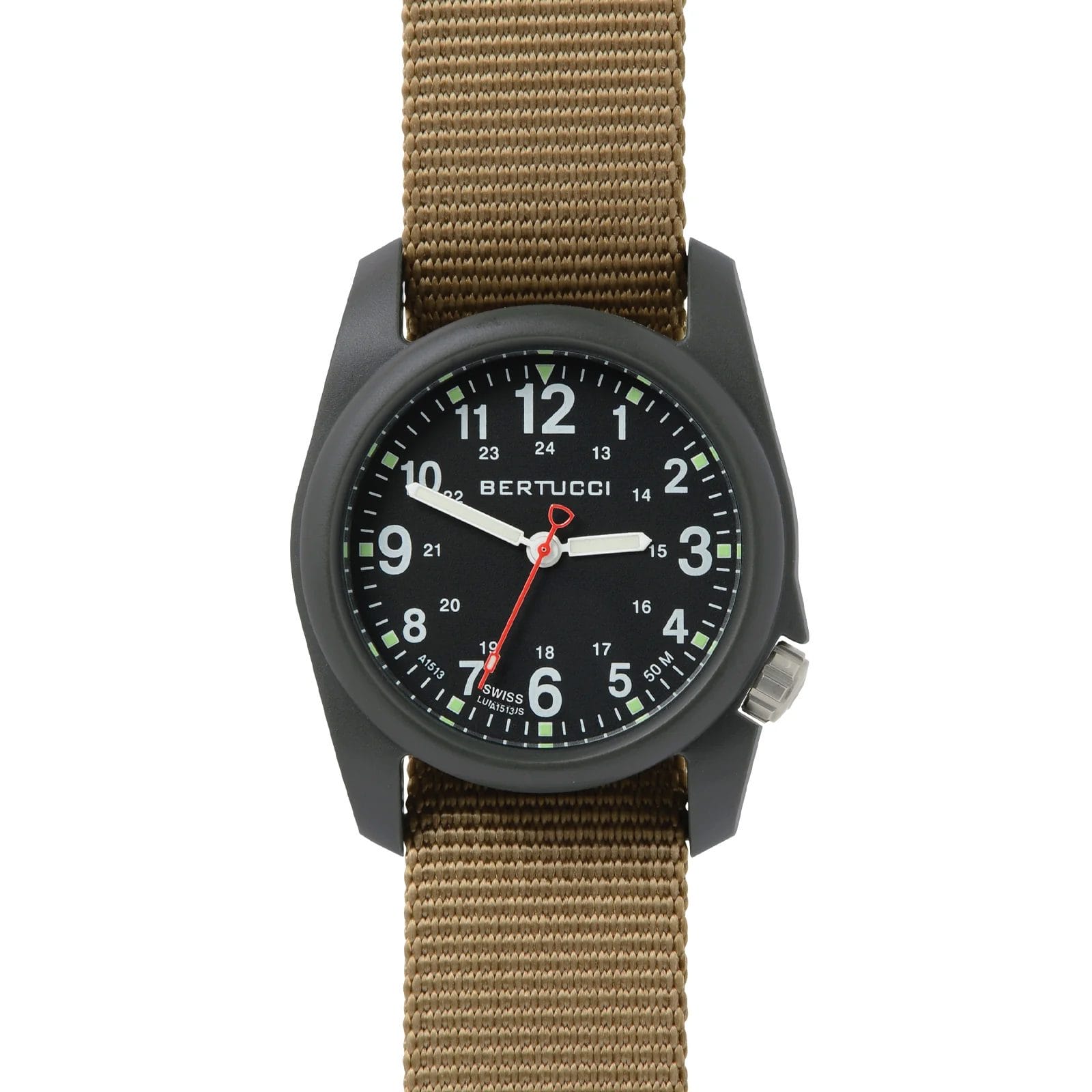 Watch, DX3® Field™ - Black Dial w/ Coyote Nylon Band - Image 2