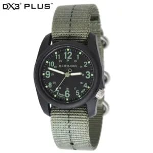 Watch, DX3® Plus™ - Black w/ Drab Dial, Def Drab Nylon Band