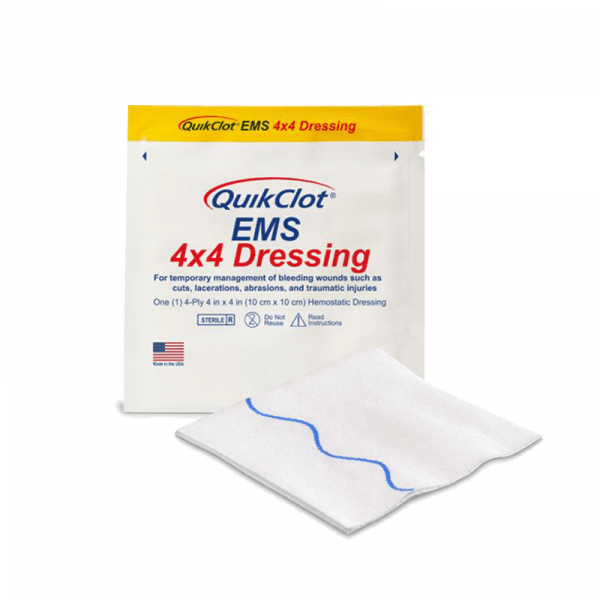 QuikClot EMS 4″ X 4″ Dressing