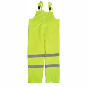 Bib Pants, ANSI Class E, Waterproof, Color: HI-Vis