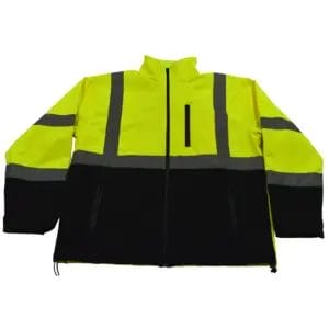 Jacket, LBSFJ1-C3, Softshell, Water Resistant, Color: HIV w/Black Bottom