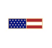 Pin, Flag Bar w/Gold Trim, Double Clutch