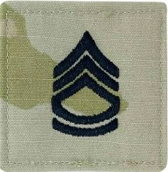 Patch, USA Rank, OCP with Velcro, E7/SFC (2 Pack)