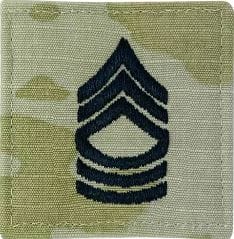 Patch, USA Rank, OCP with Velcro, E8/MSG (2 Pack)