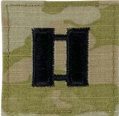 Patch, USA Rank, OCP with Velcro, O3/CPT (2 Pack)
