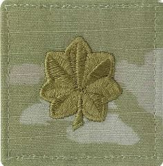 Patch, USA Rank, OCP with Velcro, O4/MAJ (2 Pack)