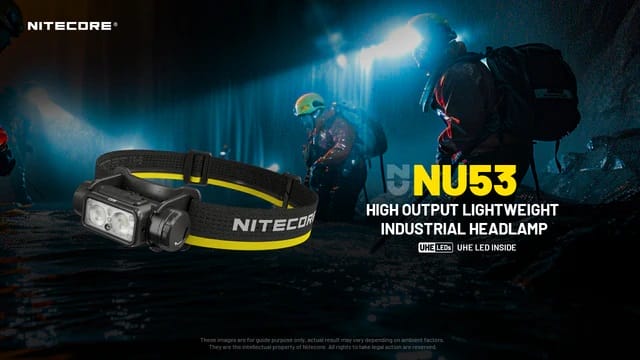 Headlamp, NiteCore NU53 1800 LM Rechargable - Image 2