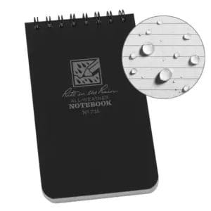 Notebook, Top Spiral / Black