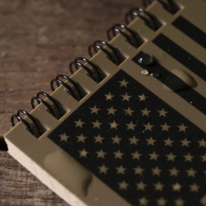 Notebook, Flag, Top Spiral / Tan - Image 3