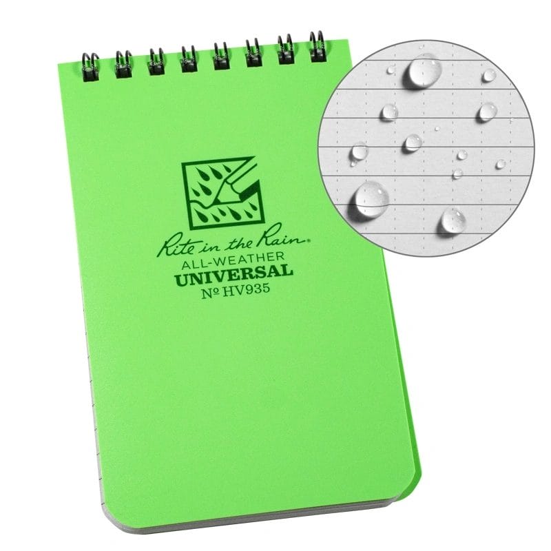 Notebook, Top Spiral / HI-Vis Green