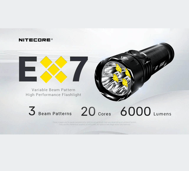 Flashlight, Nitecore EX7 6000 Lumen High Performance - Image 2
