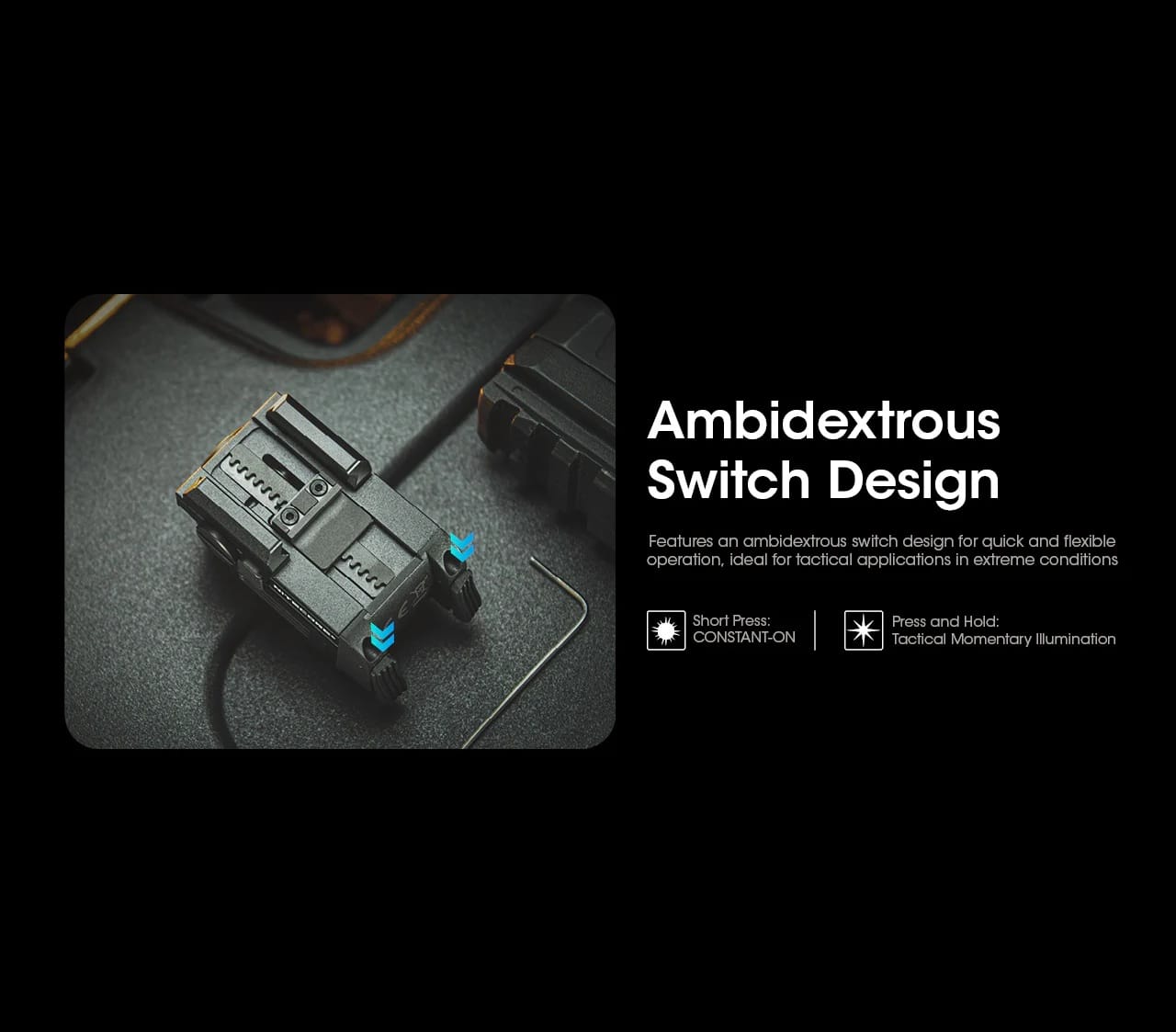 Rail Mount Light, NPL25, Rechargeable Compact - Image 5