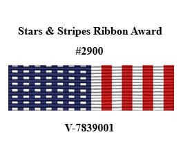 American Flag Ribbon: Stars and Stripes Ribbon / Unmounted
