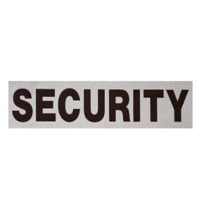 Name Tape, 4" w/Velcro - SECURITY (Reflective)